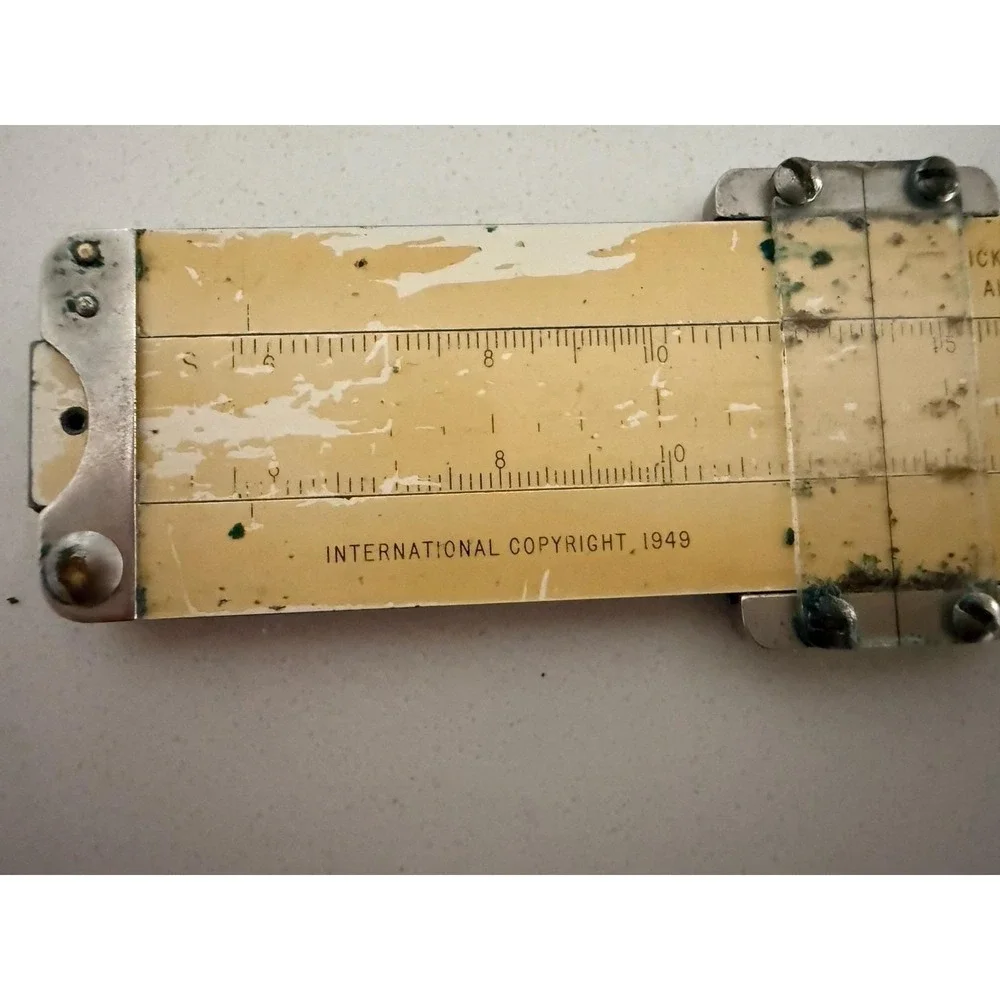 Pickett & Eckel Vintage Slide Rule Model 200 Leather Case Small 6